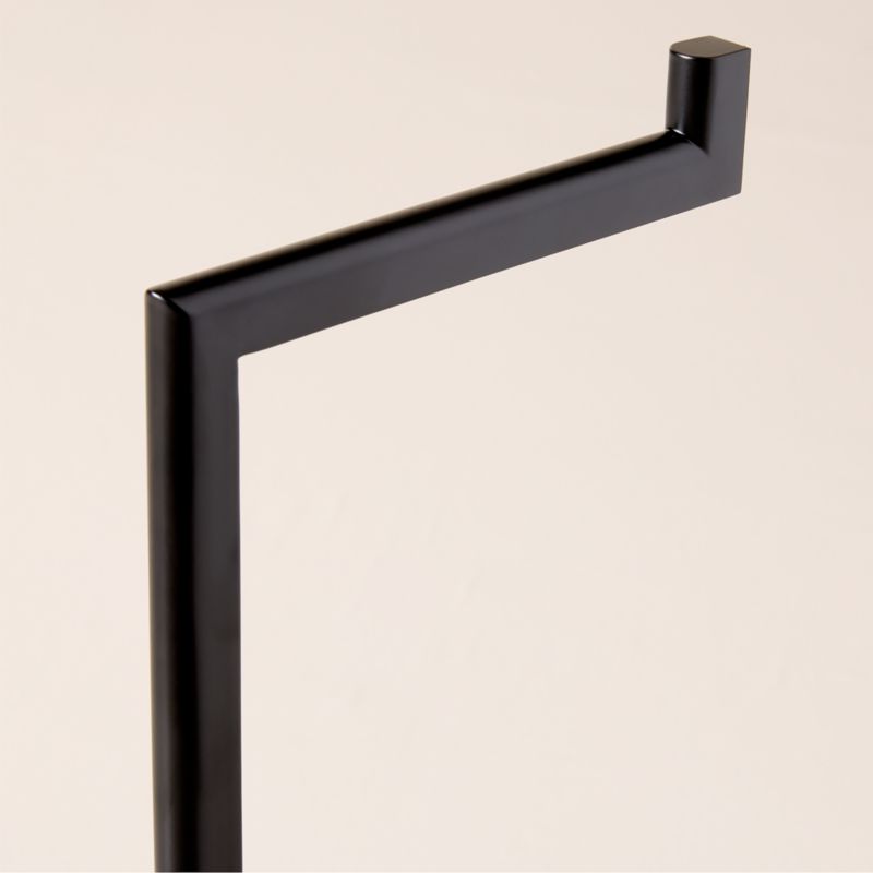 Curveaux Matte Black Toilet Paper Stand - image 1 of 3