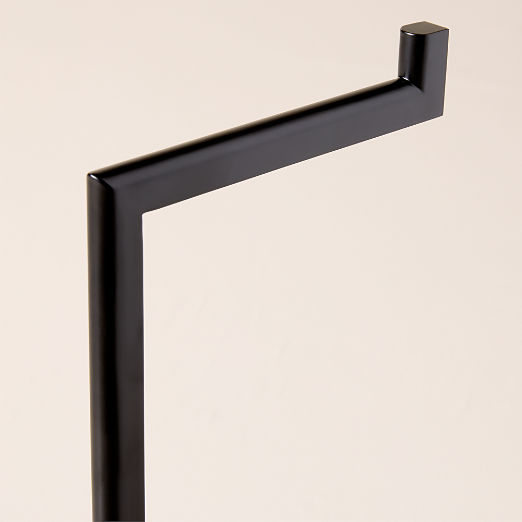 Curveaux Matte Black Toilet Paper Stand
