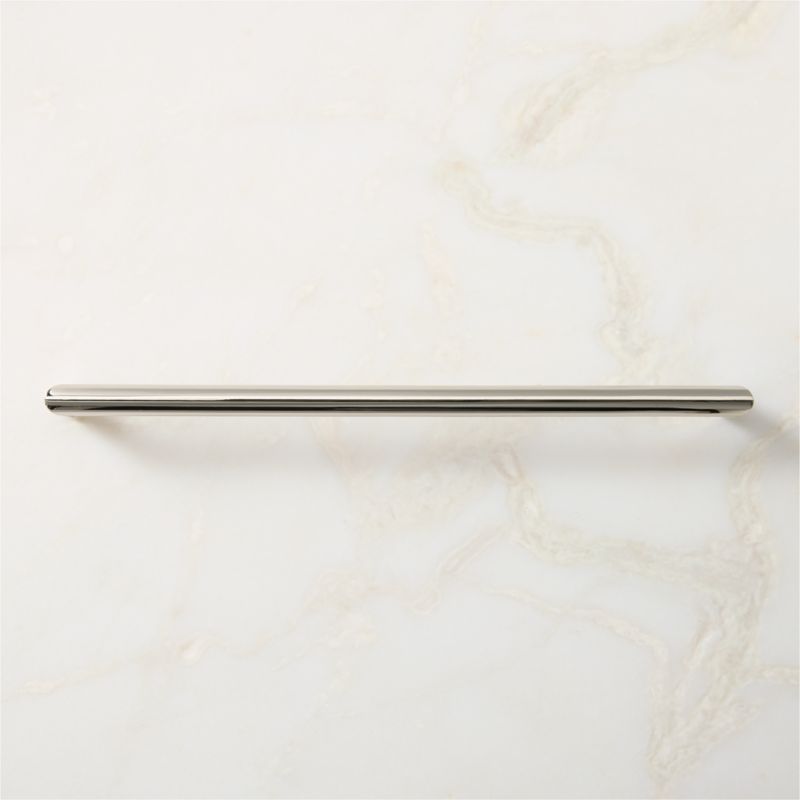 Curveaux Curved Polished Nickel Cabinet Handle 12'' - image 1 of 5