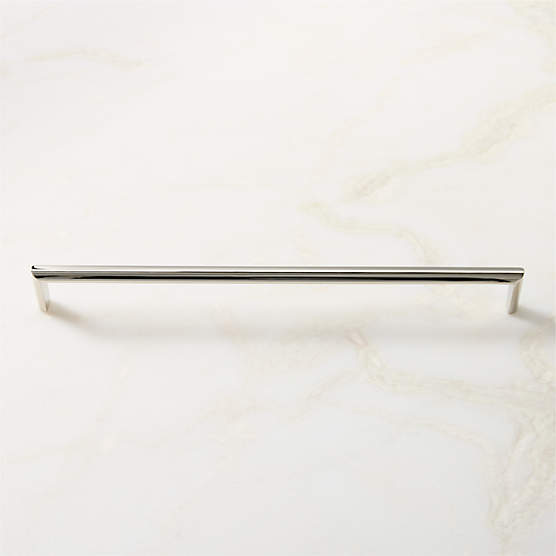 Curveaux Curved Polished Nickel Cabinet Handle 12''
