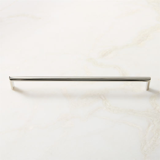 Curveaux Curved Polished Nickel Cabinet Handle 12''