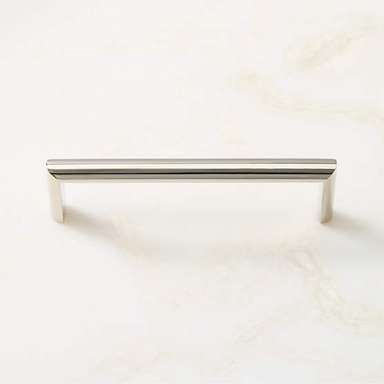 Curveaux Curved Polished Nickel Cabinet Handle 5''