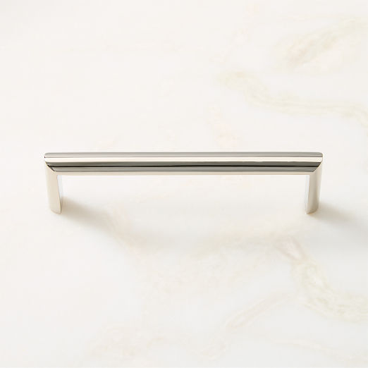 Curveaux Curved Polished Nickel Cabinet Handle 5''