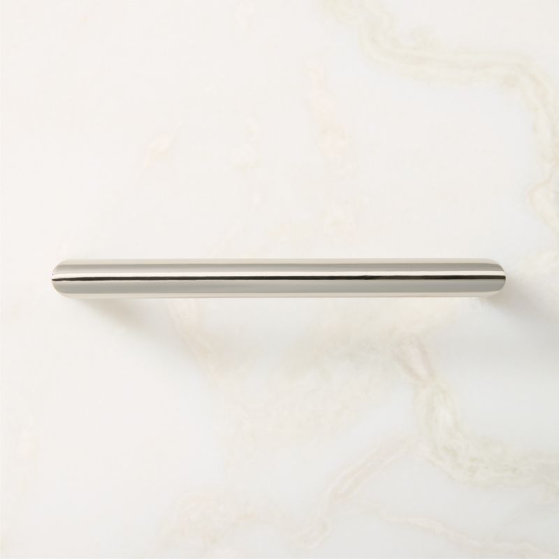 Curveaux Curved Polished Nickel Cabinet Handle 6'' - image 1 of 5