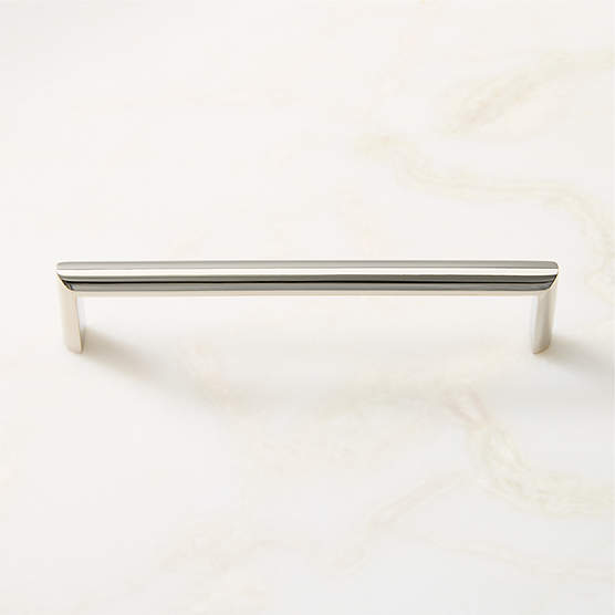Curveaux Curved Polished Nickel Cabinet Handle 6''