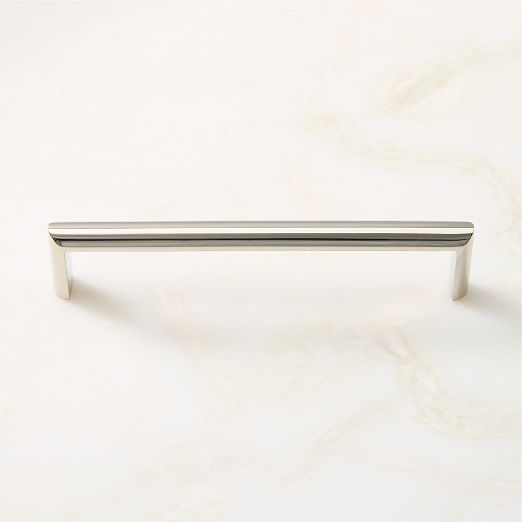 Curveaux Curved Polished Nickel Cabinet Handles