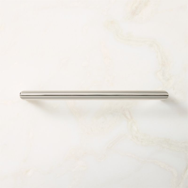 Curveaux Curved Polished Nickel Cabinet Handle 8'' - image 1 of 5