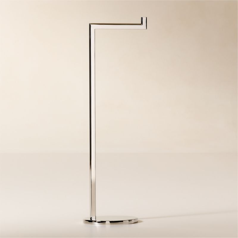 Curveaux Polished Nickel Toilet Paper Stand
