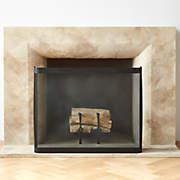 Ember Black Mesh Fireplace Screen + Reviews | CB2