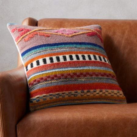 16 Cusco Rustic Throw Pillow Cb2
