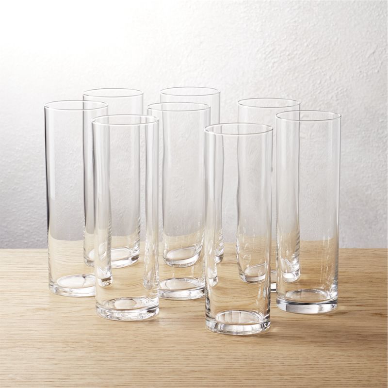 set of 8 champagne flutes