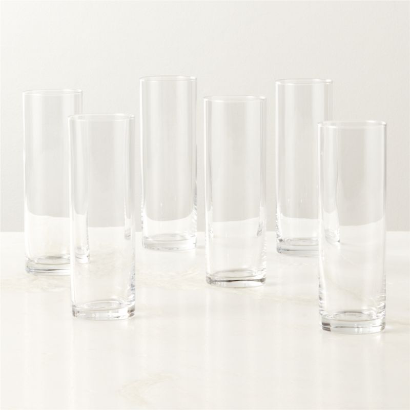 Cylinder Toasting Flutes Set