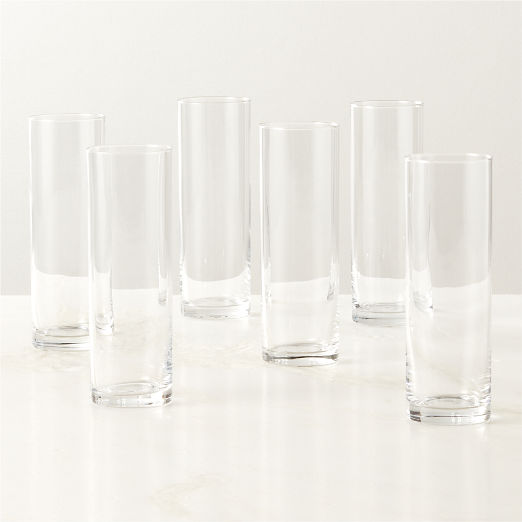 Cylinder Champagne Flute Set of 6