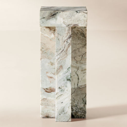 Cyprus Grey Marble Indoor/Outdoor Side Table