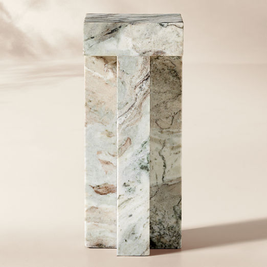 Cyprus Grey Marble Indoor/Outdoor Side Table