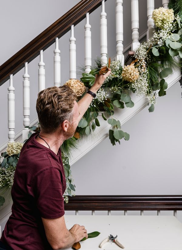 A chic DIY Christmas garland with CB2 stylist David Anger