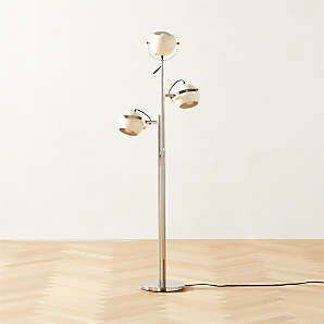 Metal floor store lamps