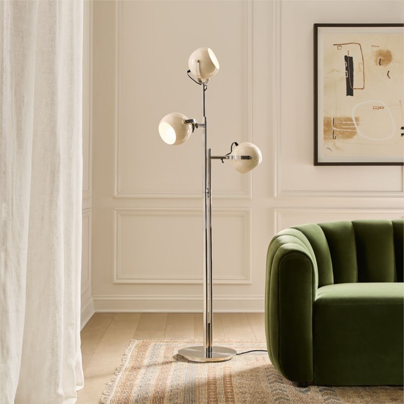 Daltrey White Metal Floor Lamp - image 2 of 7
