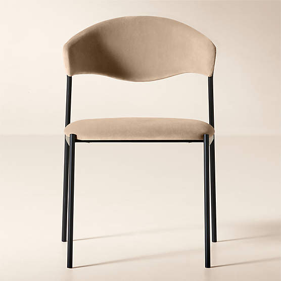 Damato Sand Velvet Dining Chair