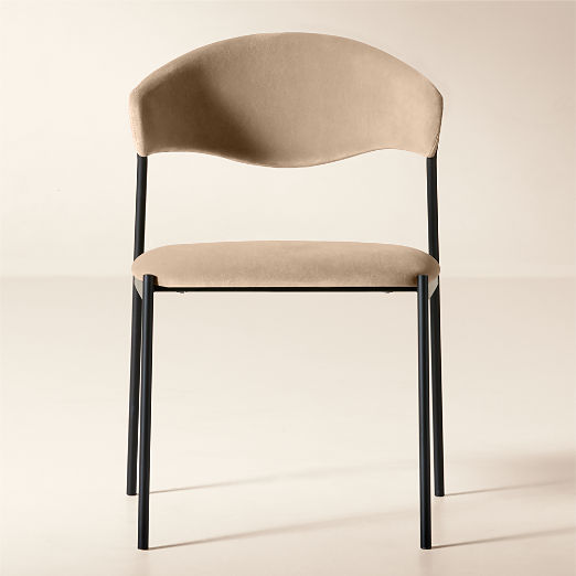 Damato Sand Velvet Dining Chair
