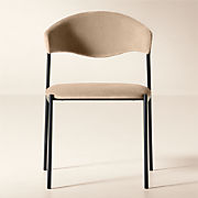 Damato Sand Velvet Dining Chair