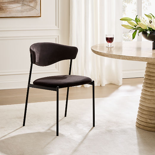 Damato Mink Velvet Dining Chair