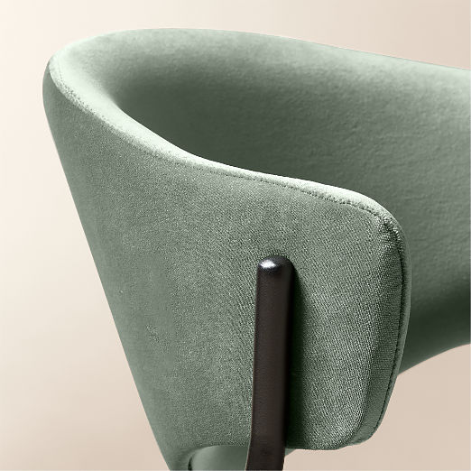 Damato Dark Teal Velvet Dining Chair