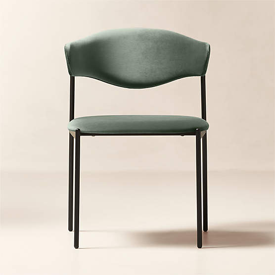 Damato Dark Teal Velvet Dining Chair