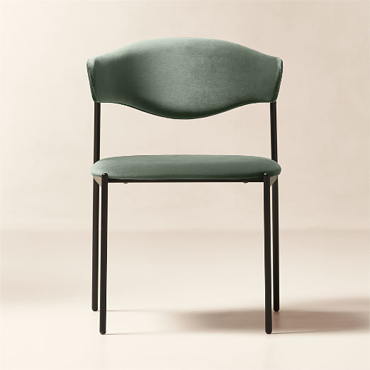 Damato Dark Teal Velvet Dining Chair