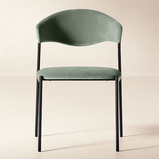 Damato Dark Teal Velvet Dining Chair Set of 4