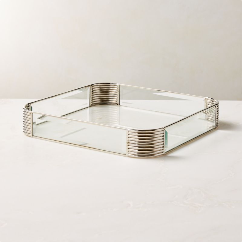 View Dame Glass Pattern Tray details