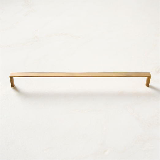 Damon Aged Brass Cabinet Handle 12"