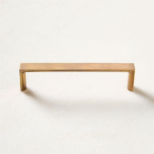 Damon Aged Brass Cabinet Handle 5"