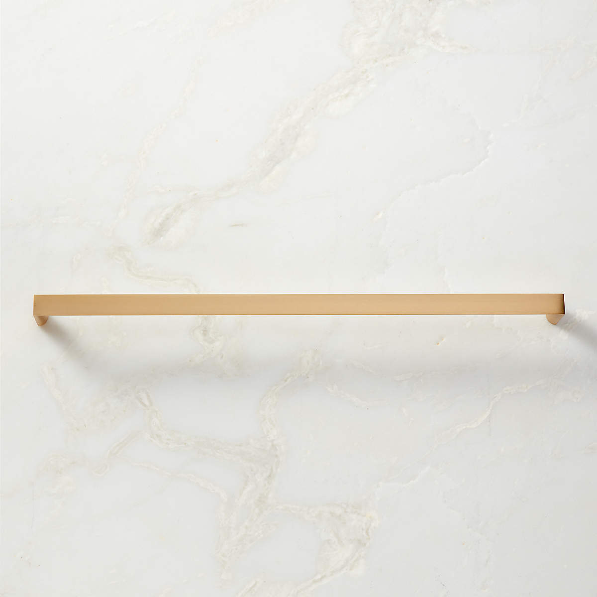 Damon Modern Brushed Brass Appliance Pull 18'' + Reviews CB2