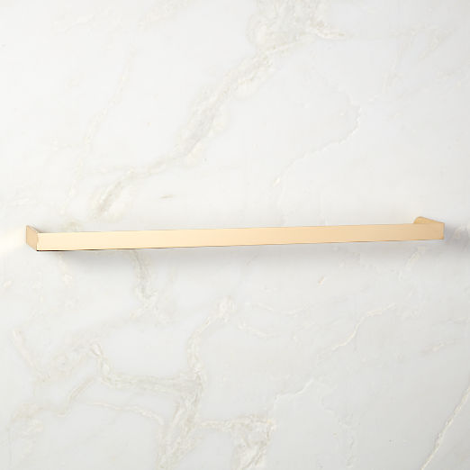 18" Damon Unlacquered Brass Appliance Pull