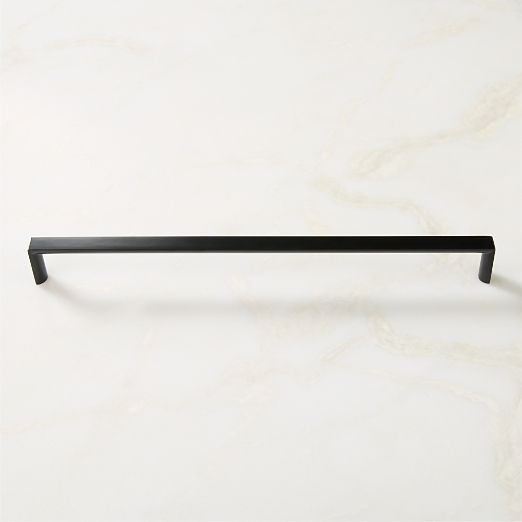 Damon Matte Black Metal Cabinet Handle 12"