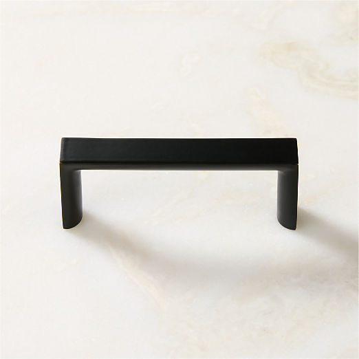 Damon Matte Black Metal Cabinet Handle 3"