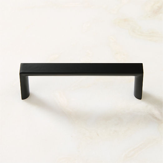 Damon Matte Black Metal Cabinet Handle 4"