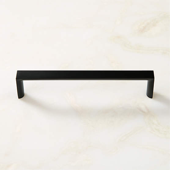 Damon Matte Black Metal Cabinet Handle 6"