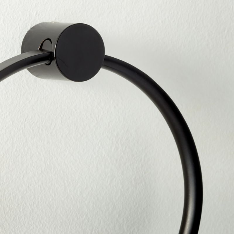 Damon Black Towel Ring - image 2 of 4