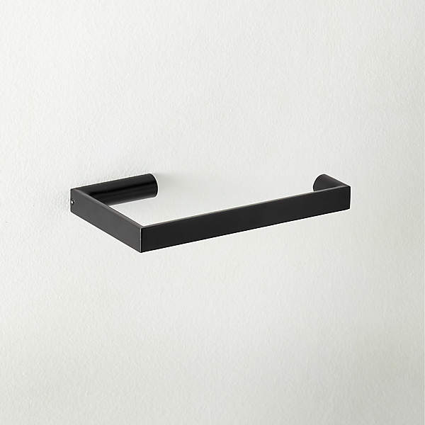 High-end Toilet Paper Holder Wall Mount With Shelf Black Toilet