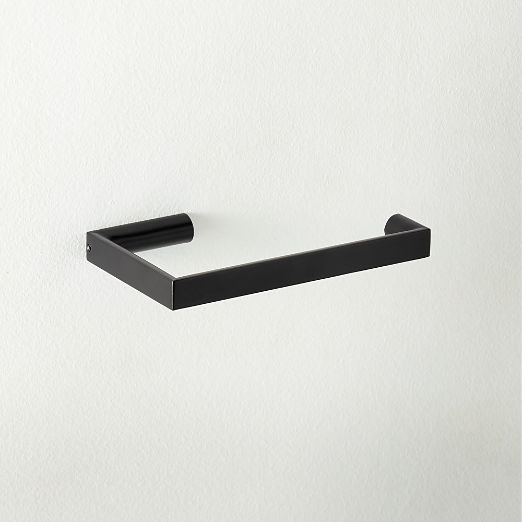 Damon Black Wall-Mounted Toilet Paper Holder