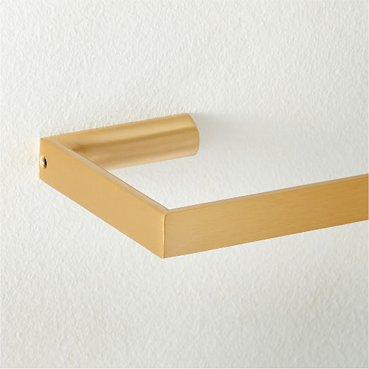 Damon Brushed Brass Wall-Mounted Toilet Paper Holder