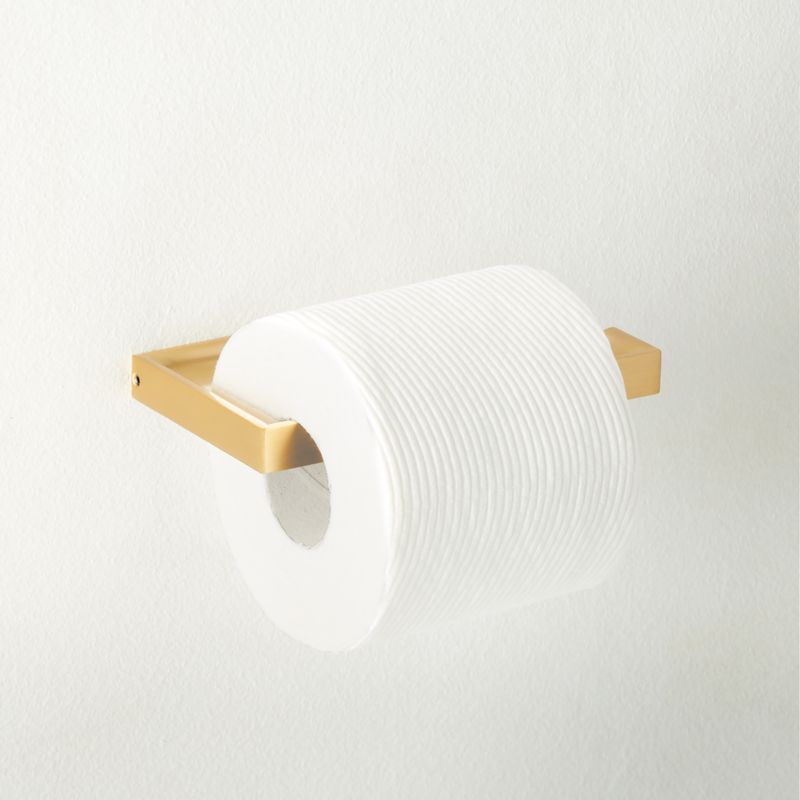 Damon Brushed Brass Wall Mount Toilet Paper Holder - image 1 of 4