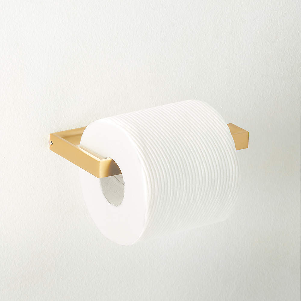 Flynn Modern Gold Toilet Paper Holder + Reviews