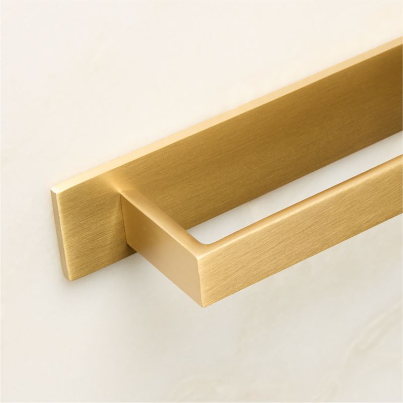 Damon Brushed Brass Cabinet Handle with Back Plate 6" - image 3 of 5