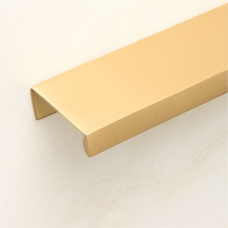 4" Damon Edge Brushed Brass Drawer Pull - image 1 of 8