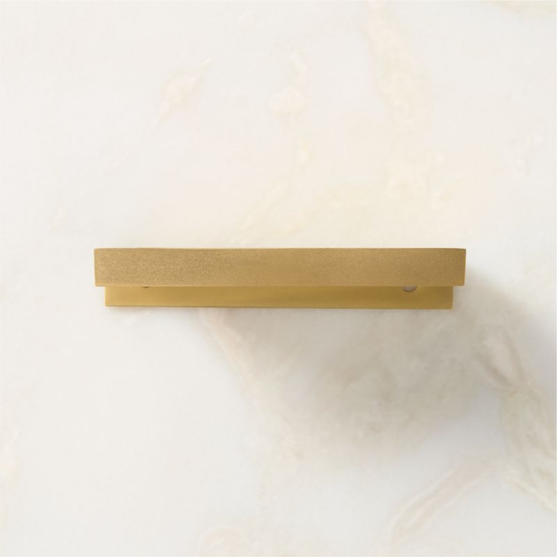 4" Damon Edge Brushed Brass Drawer Pull - image 2 of 8