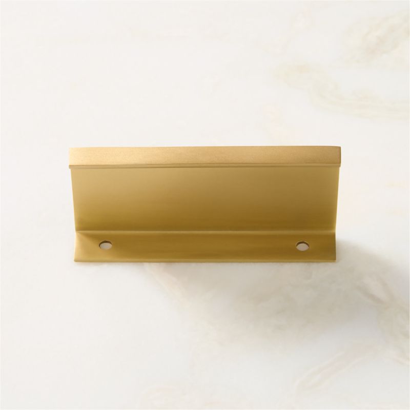 4" Damon Edge Brushed Brass Drawer Pull - image 3 of 8