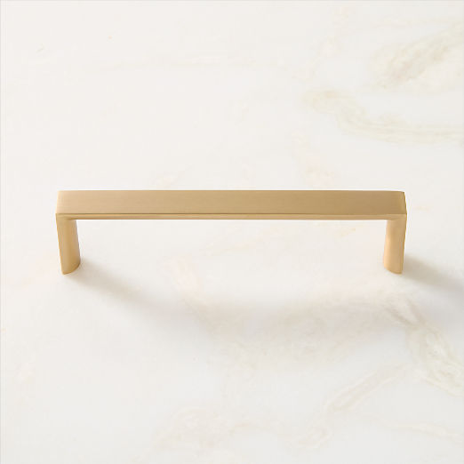 Damon Brushed Brass Cabinet Handle 5"